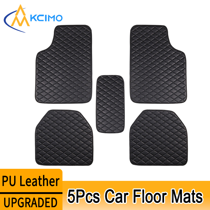 Kcimo 5Pcs Car Floor Mats PU L - đánh giá và giá Car Floor Mats Universal Waterproof Leather