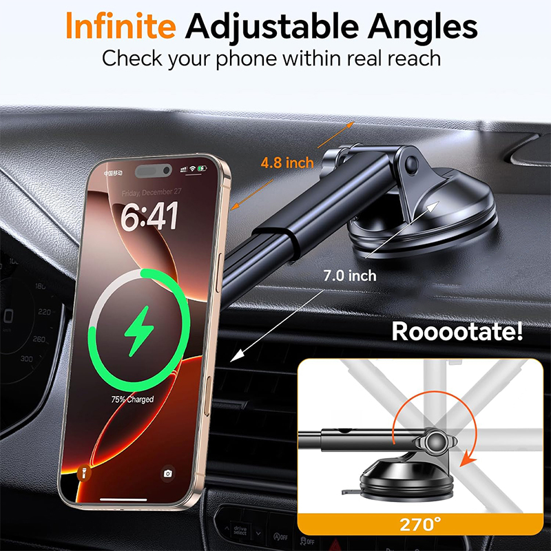 UYUXIO 15W Fast Charging Winds - đánh giá và giá Wireless Car Charger Mount Fast Charging