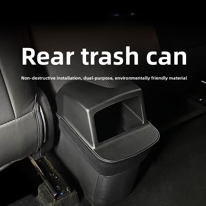 Silicone Rear Storage Box for  - đánh giá và giá Waterproof Car Trash Can With Lid