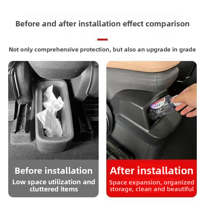 Silicone Rear Storage Box for  - đánh giá và giá Waterproof Car Trash Can With Lid