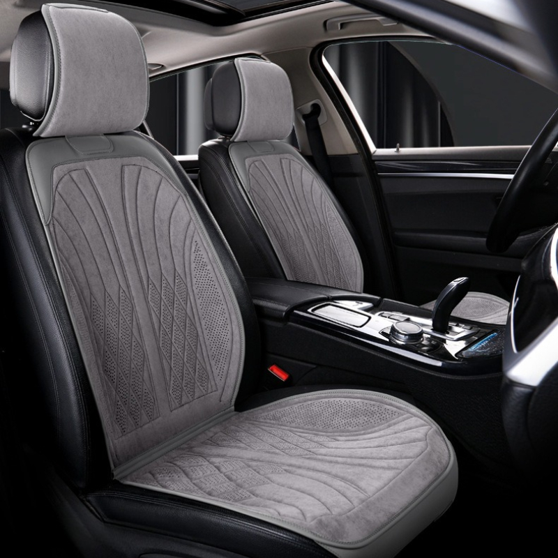 Luxury Suede Leather Car Seat  - đánh giá và giá Leather Car Seat Covers Full Set Universal