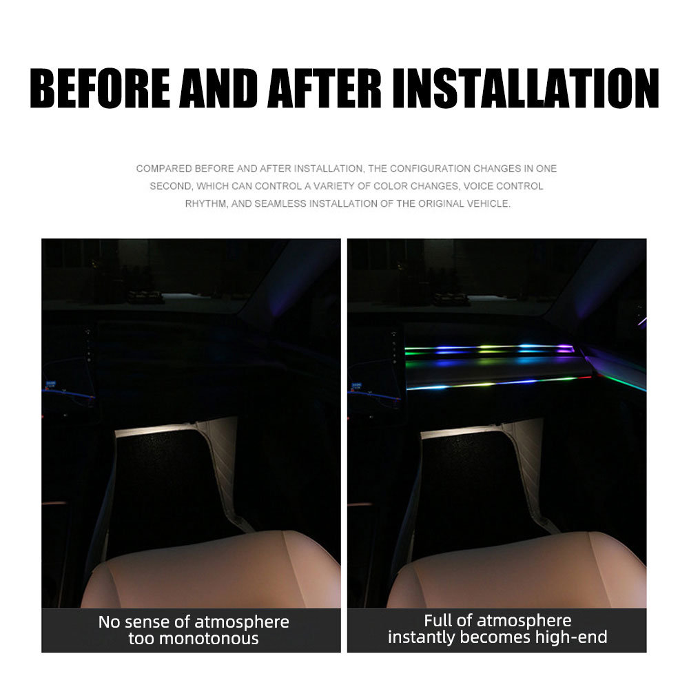6/10 in 1 Car Led Ambient Ligh - đánh giá và giá Led Ambient Interior Car Lights App Control