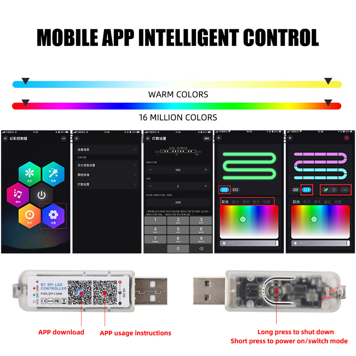 6/10 in 1 Car Led Ambient Ligh - đánh giá và giá Led Ambient Interior Car Lights App Control