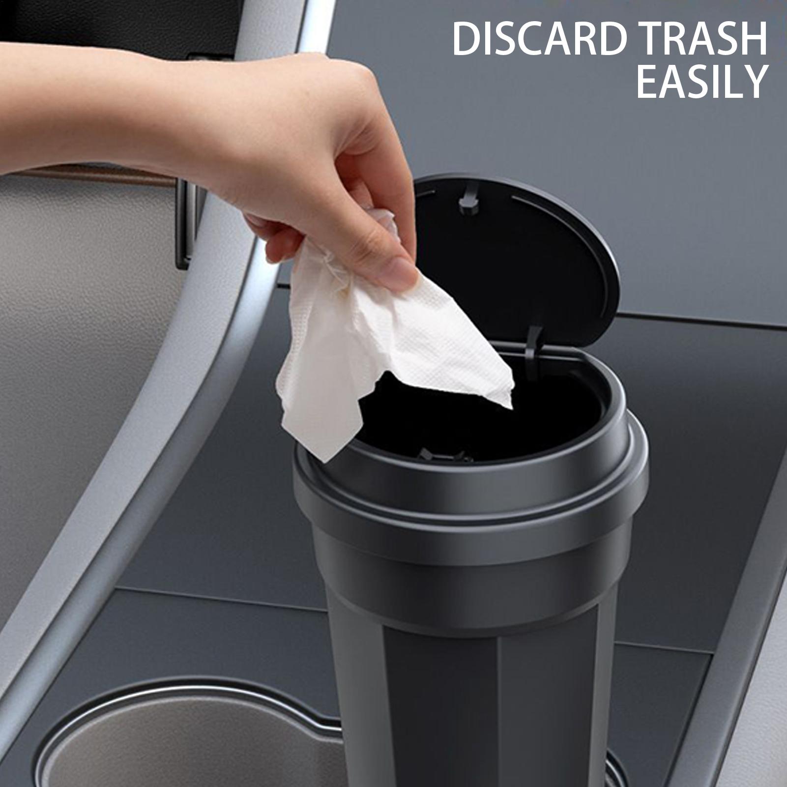Car Garbage Can Cup Holder Mul - đánh giá và giá Waterproof Car Trash Can With Lid
