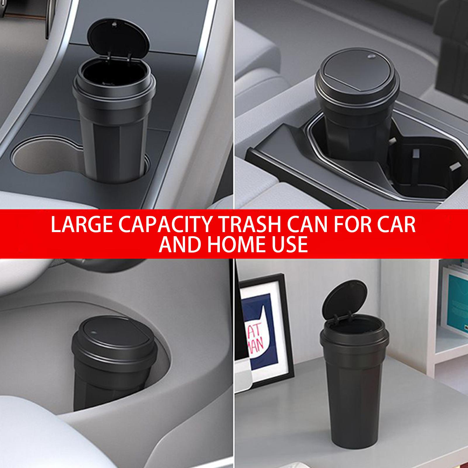 Car Garbage Can Cup Holder Mul - đánh giá và giá Waterproof Car Trash Can With Lid