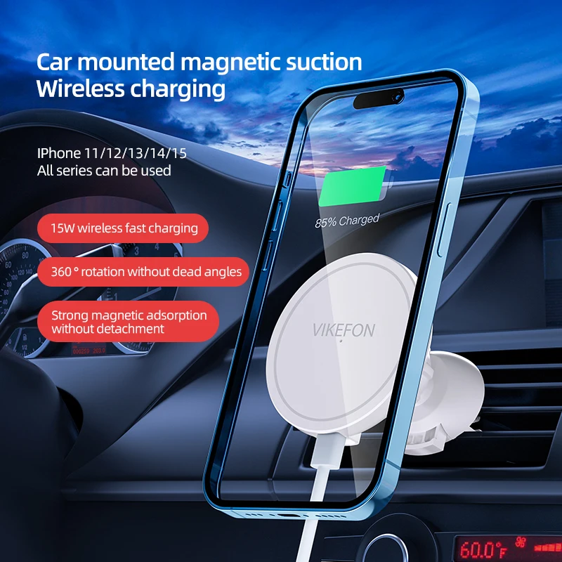 VIKEFON Magnetic Car Wireless  - đánh giá và giá Magnetic Phone Holder For Car Vent