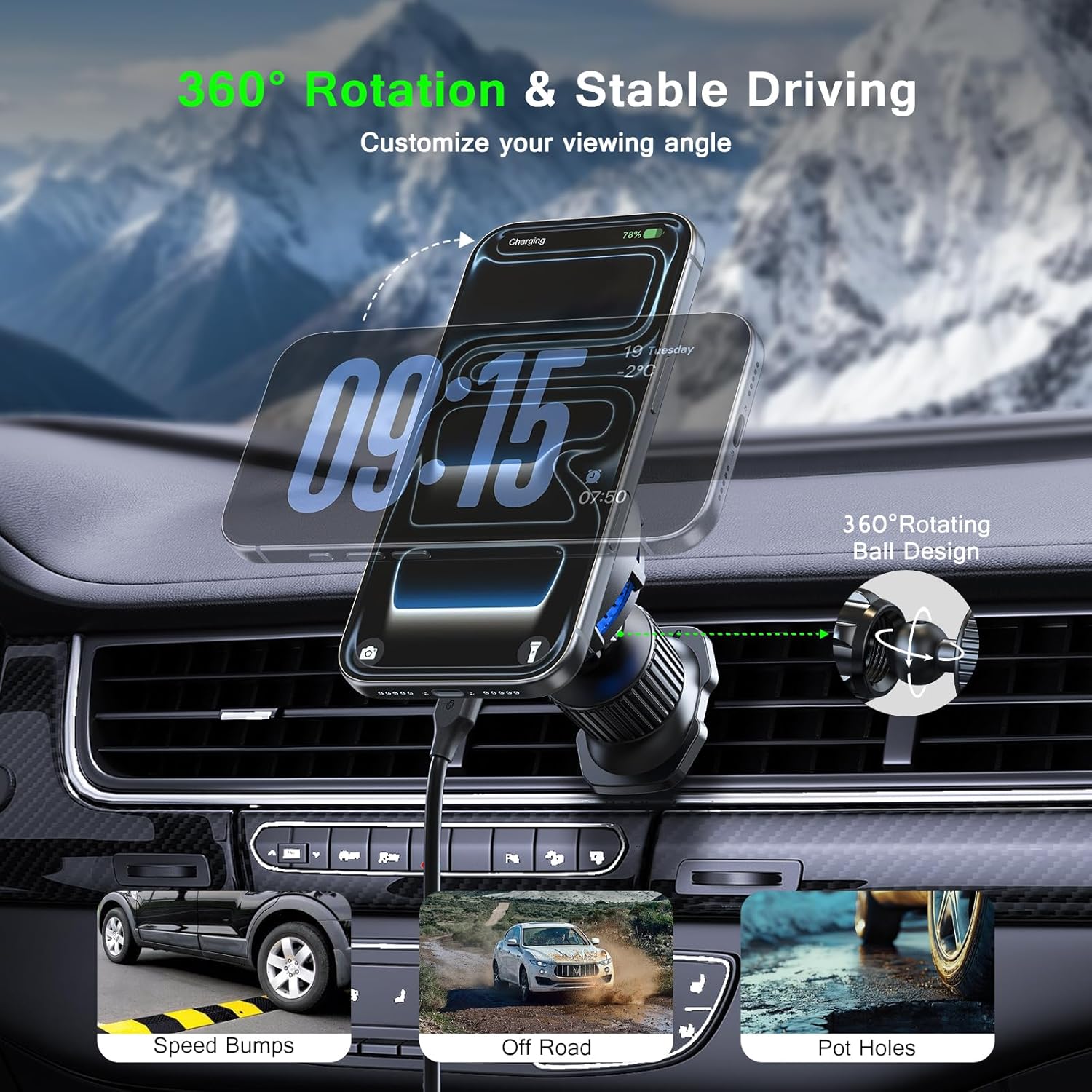 UYUXIO Consumer Electronics Ma - đánh giá và giá Magnetic Phone Holder For Car Vent