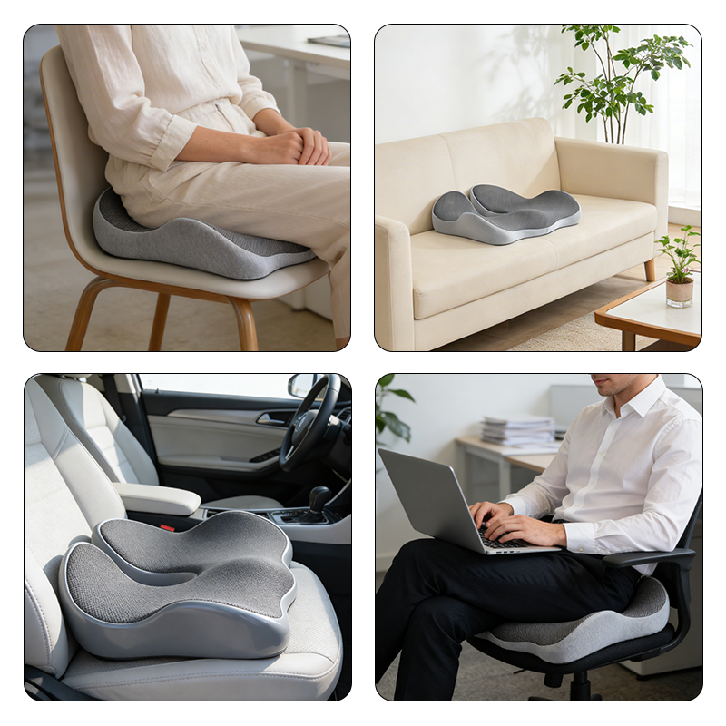Portable Slow Rebound Memory F - đánh giá và giá Memory Foam Car Neck Pillow Lumbar Support