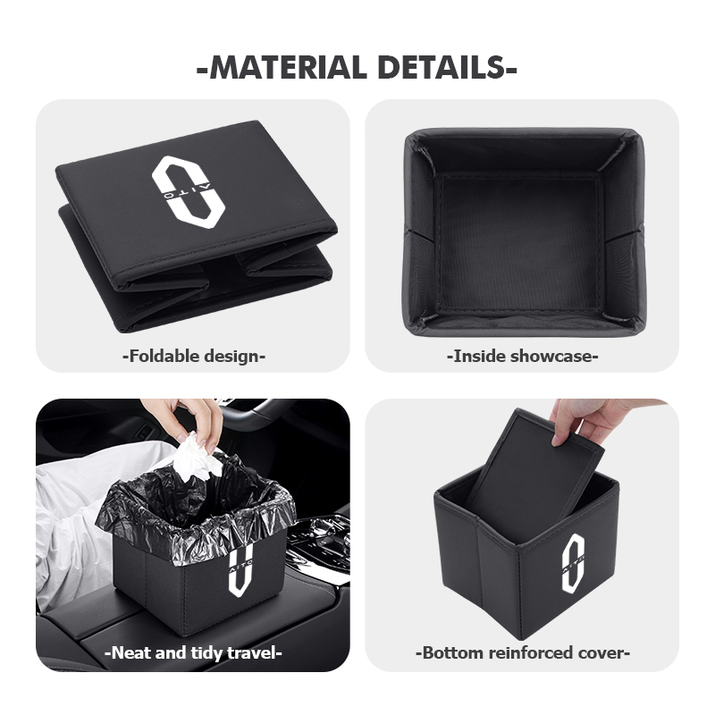 Car Trash Can Foldable Garbage - đánh giá và giá Waterproof Car Trash Can With Lid