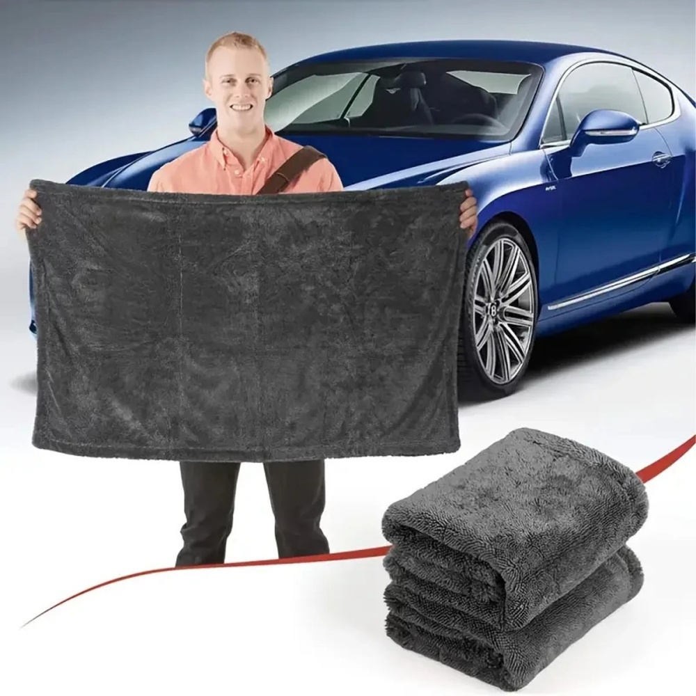 Oversized Dark Gray Car Microf - đánh giá và giá Microfiber Car Drying Towel Super Absorbent