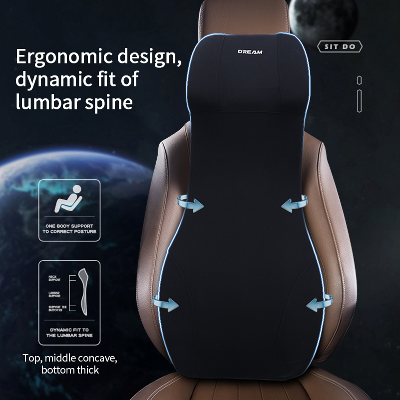 Memory Foam Car Headrest Lumba - đánh giá và giá Memory Foam Car Neck Pillow Lumbar Support