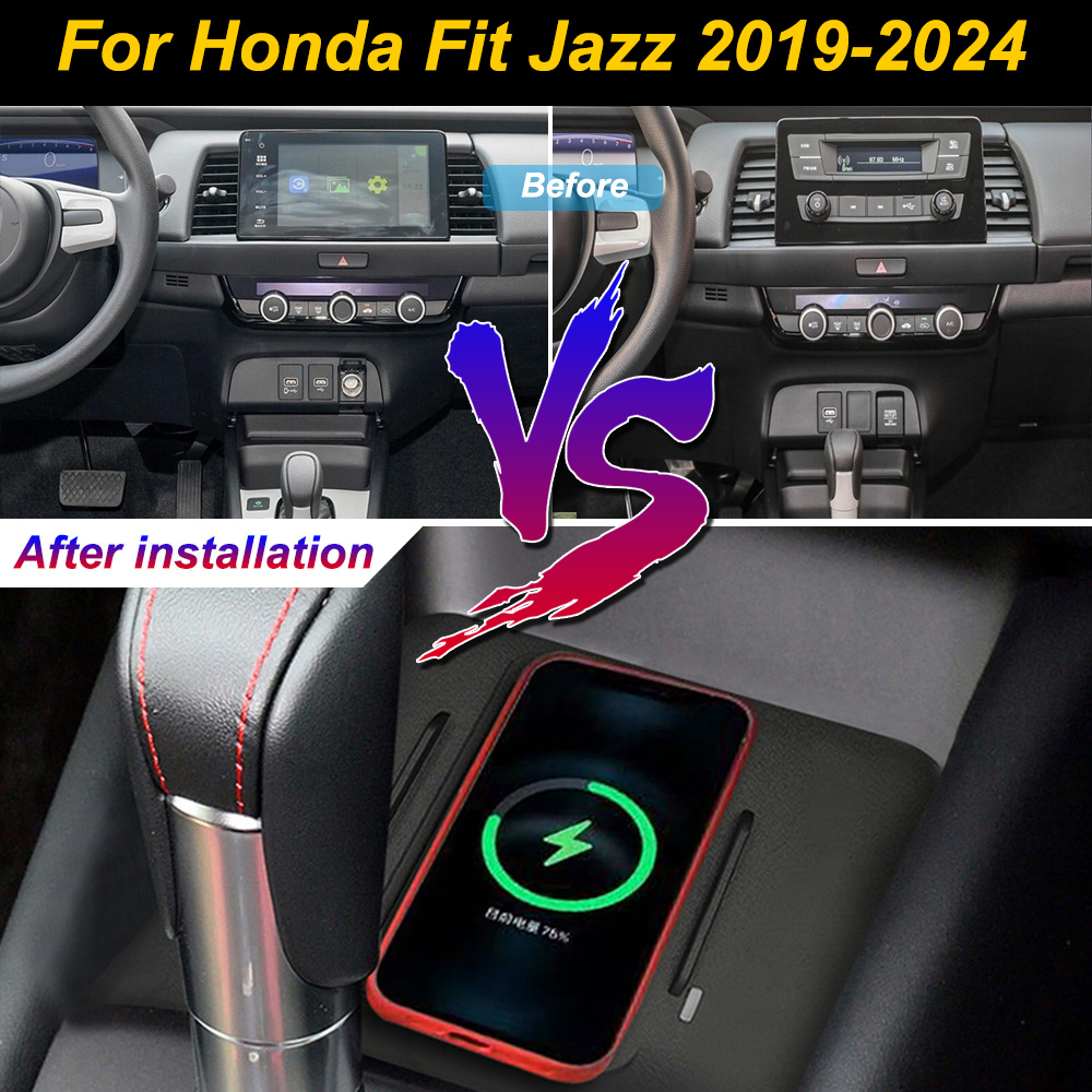 2 DIN for Honda Fit Jazz 2019- - đánh giá và giá Wireless Car Charger Mount Fast Charging