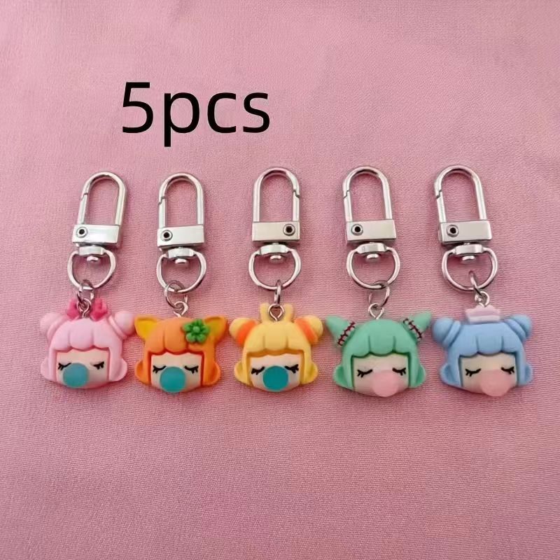 5pcs resin girl keychain, suit - đánh giá và giá Car Accessories