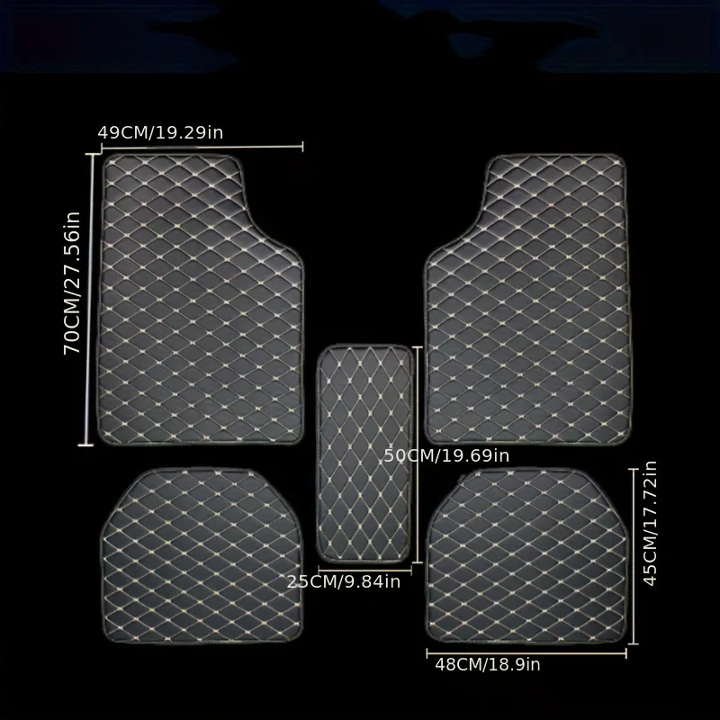5-Piece Universal Car Floor Ma - đánh giá và giá Car Floor Mats Universal Waterproof Leather