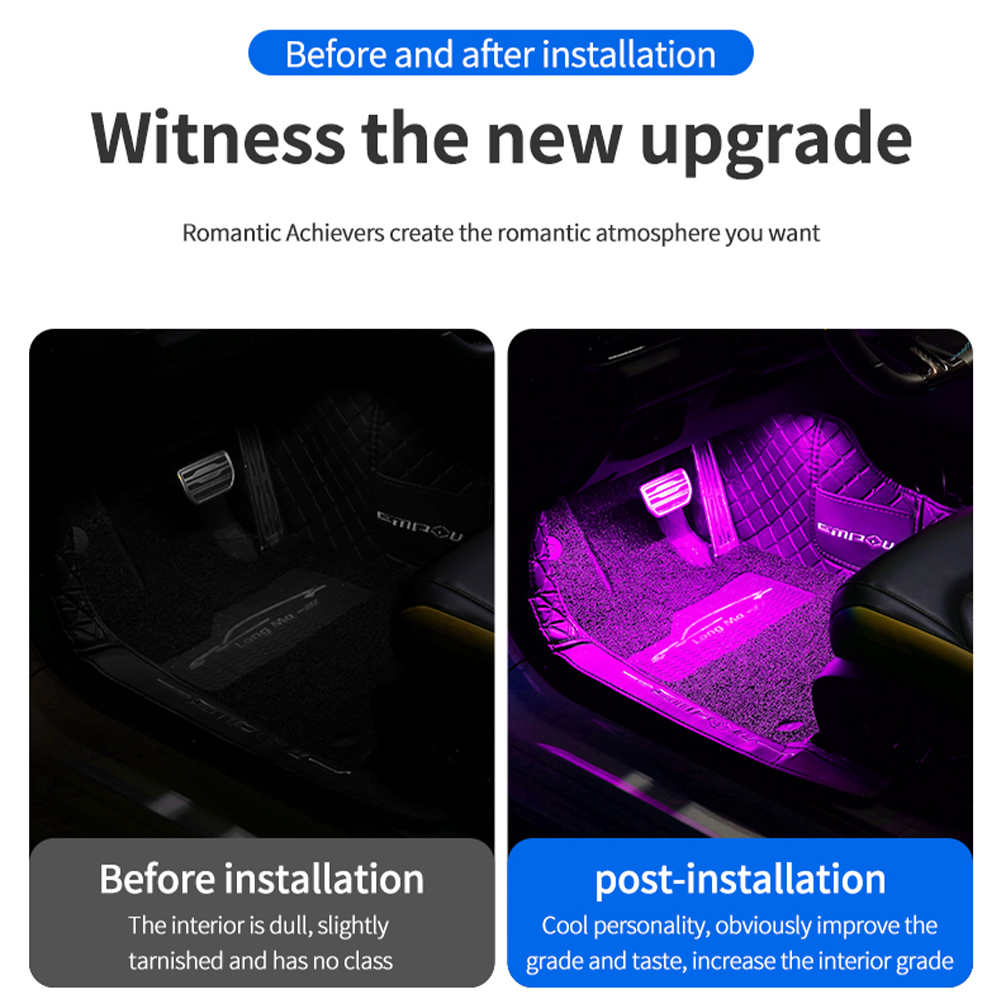 Car Environment Decorative Lig - đánh giá và giá Led Ambient Interior Car Lights App Control