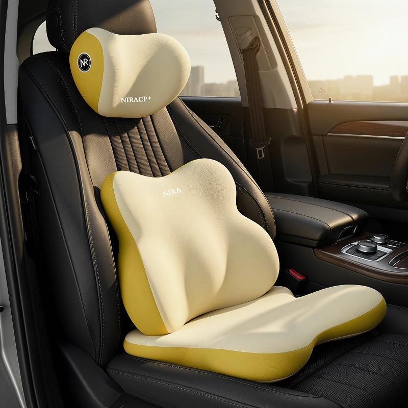 Car Seat Lumbar Support and Ne - đánh giá và giá Memory Foam Car Neck Pillow Lumbar Support