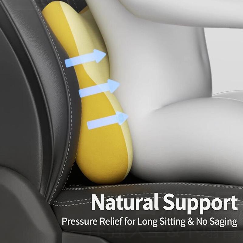 Car Seat Lumbar Support and Ne - đánh giá và giá Memory Foam Car Neck Pillow Lumbar Support