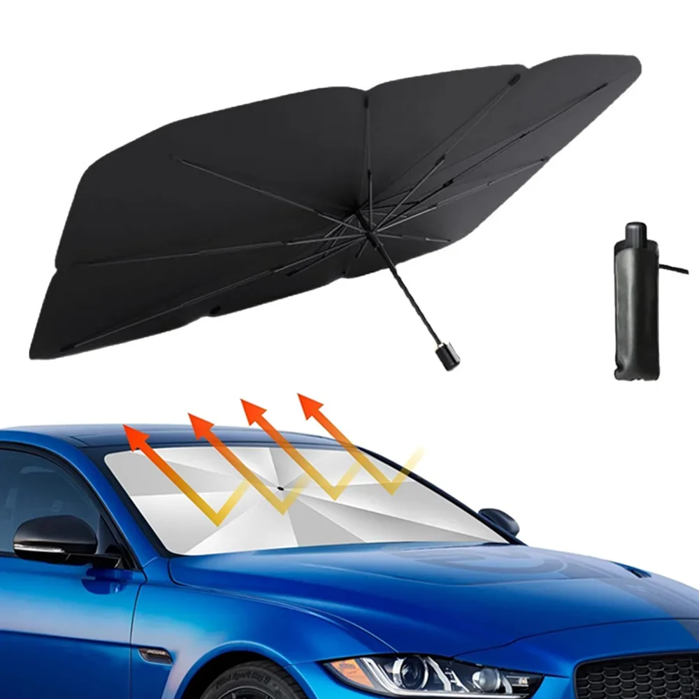 Portable Car Sun Shade Umbrell - đánh giá và giá Car Sunshade Windshield Umbrella Foldable