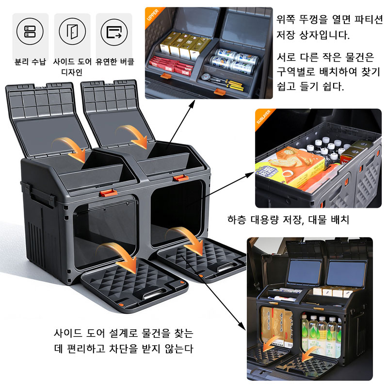 Upgraded Sloping Car Trunk Sto - đánh giá và giá Car Trunk Organizer Foldable Storage Box