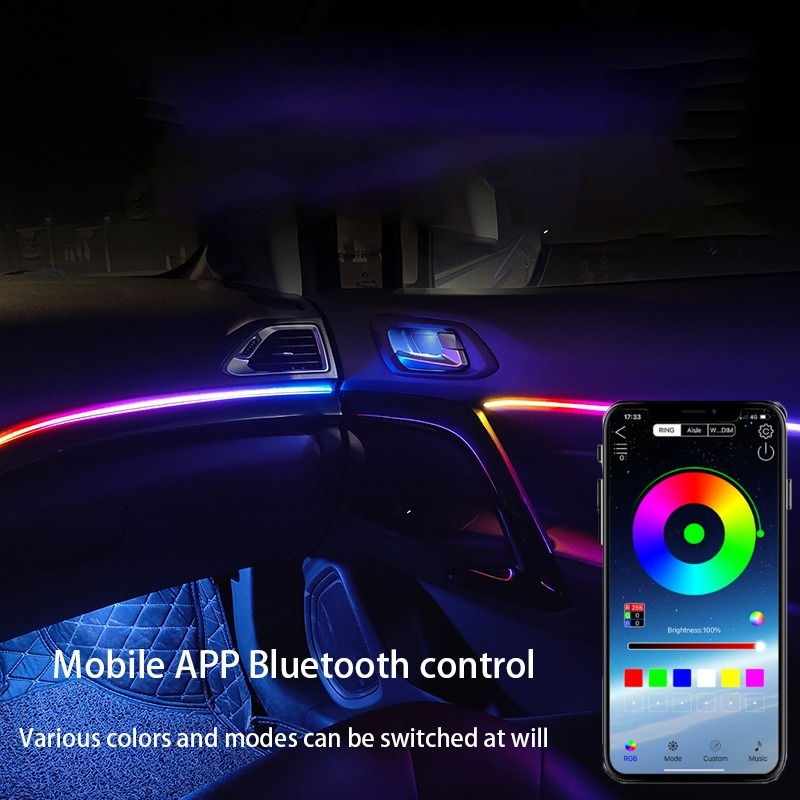 Car LED Ambient Light 64 Color - đánh giá và giá Led Ambient Interior Car Lights App Control