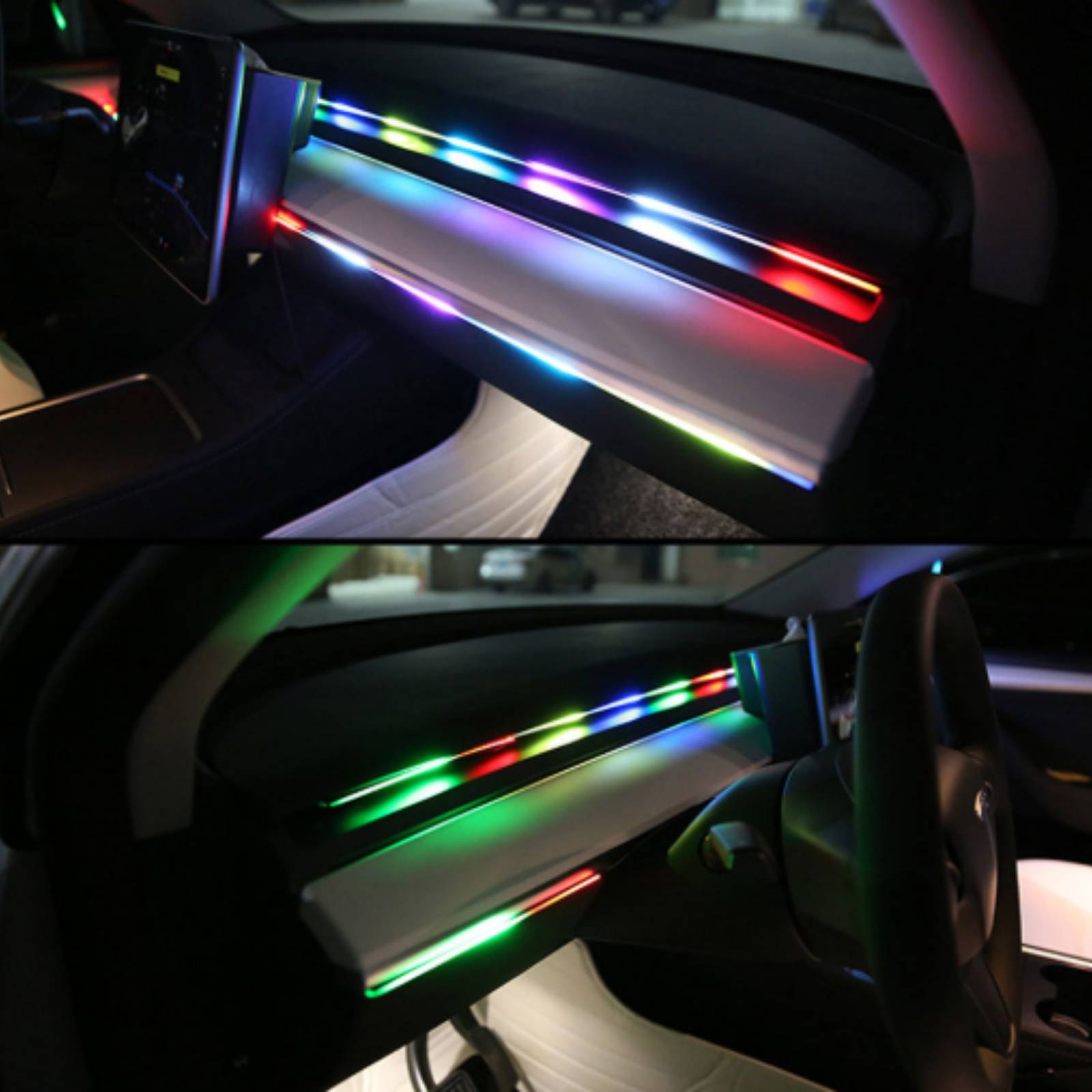 6 Pieces Acrylic Interior Car  - đánh giá và giá Led Ambient Interior Car Lights App Control