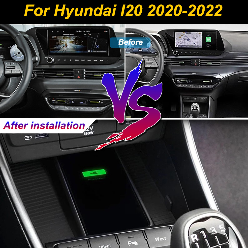2Din for Hyundai I20 2020 2021 - đánh giá và giá Wireless Car Charger Mount Fast Charging